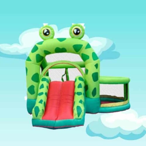 Hüpfburg Frosch