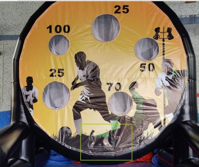 Fussball-Dart XXl mieten in Berlin Rückseite
